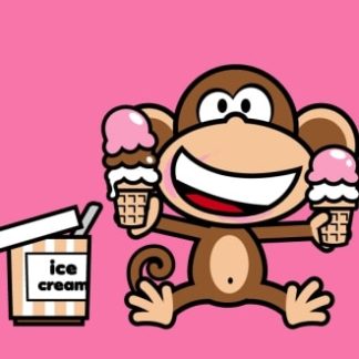 נוזל לסיגריה אלקטרונית - monkey ice cream